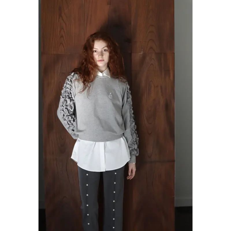 é fluffy sweat gray | épine