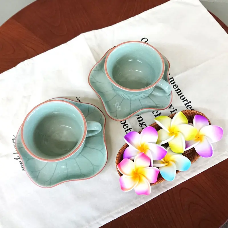 タイ製〈セラドン焼き〉 カップ&ソーサー -新品未使用₋ | fujiwakayama