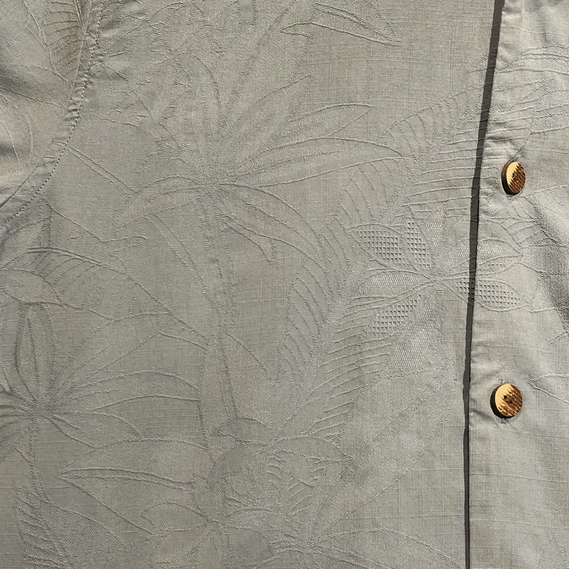 TOMMY BAHAMA トミーバハマ シルク ボタニカル織柄 アロハシャツ C071