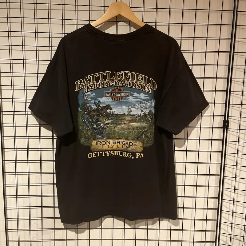 HARLEY-DAVIDSON ハーレーダビッドソン 両面プリント 半袖Tシャツ A754