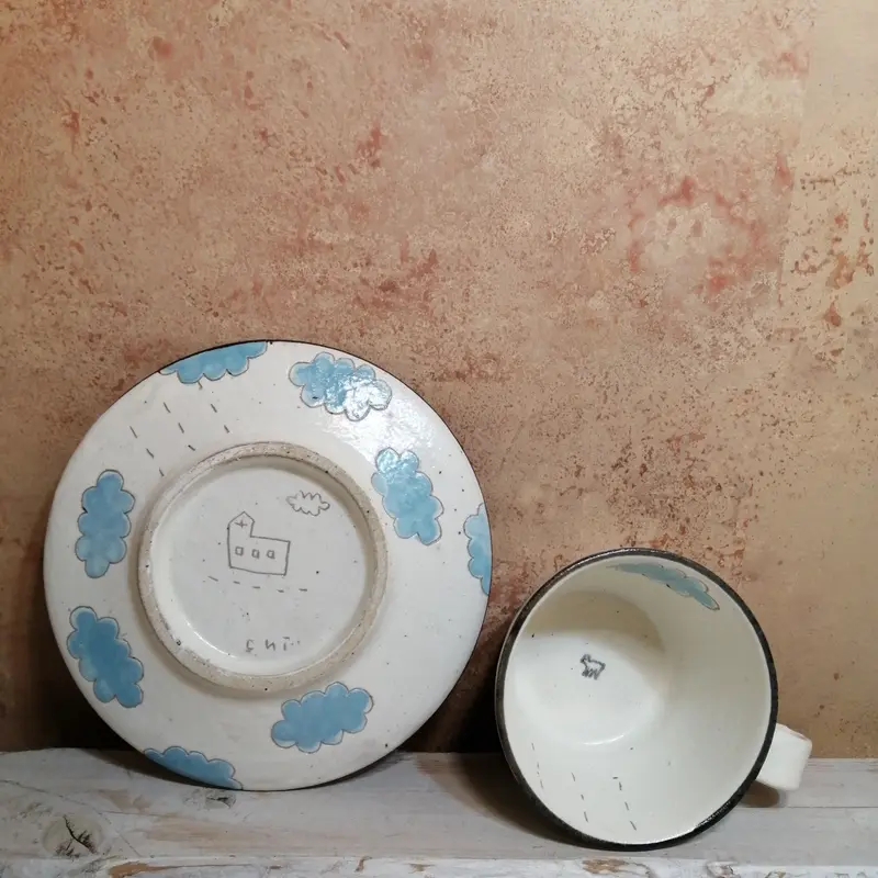 横山知加子 笠間焼 フリーカップ 4個 未使用品