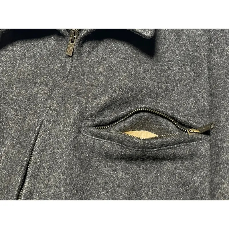 MADE IN USA製 SCHOTT ウール襟付きシングルライダースジャケット