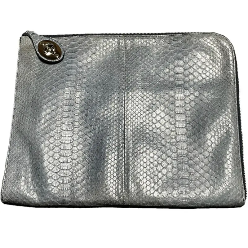 【18％OFF】 ザネラート パイソンレザークラッチバッグ バッグ