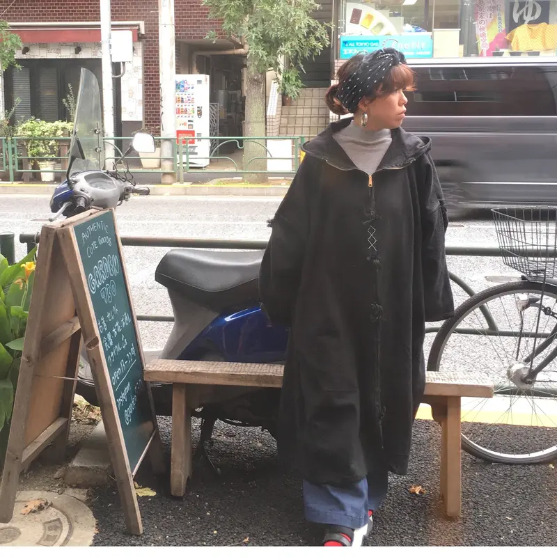 USED] vintage フェルトプルオーバーコート | garden730