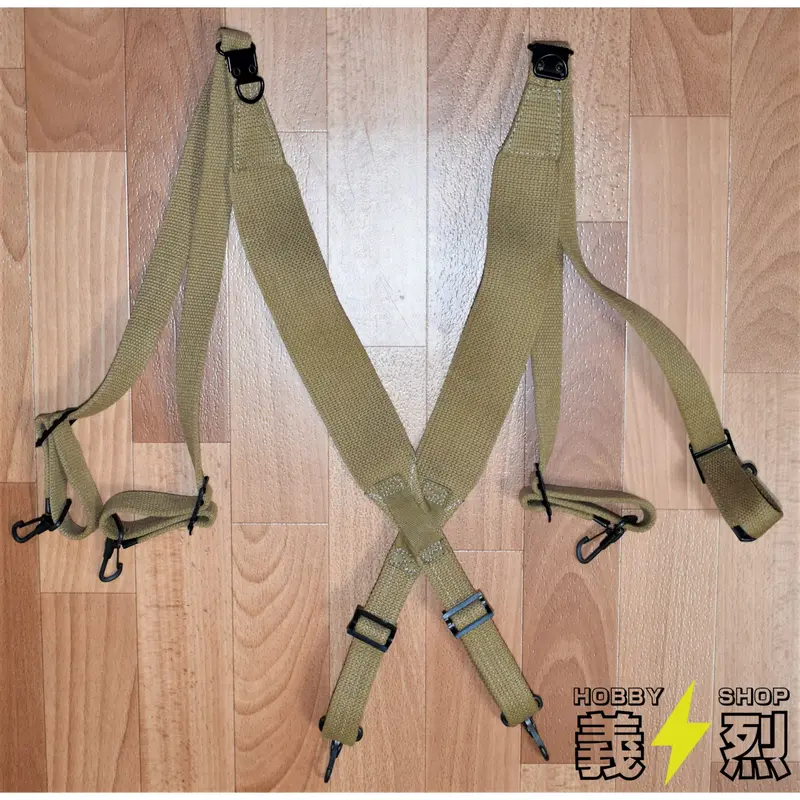 米軍実物 ナム戦 M-51 OD コットン X型 サスペンダー M1951 06