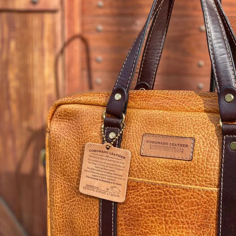 CORONADO LEATHER / AMERICAN BISON SHOULDER BRIE...