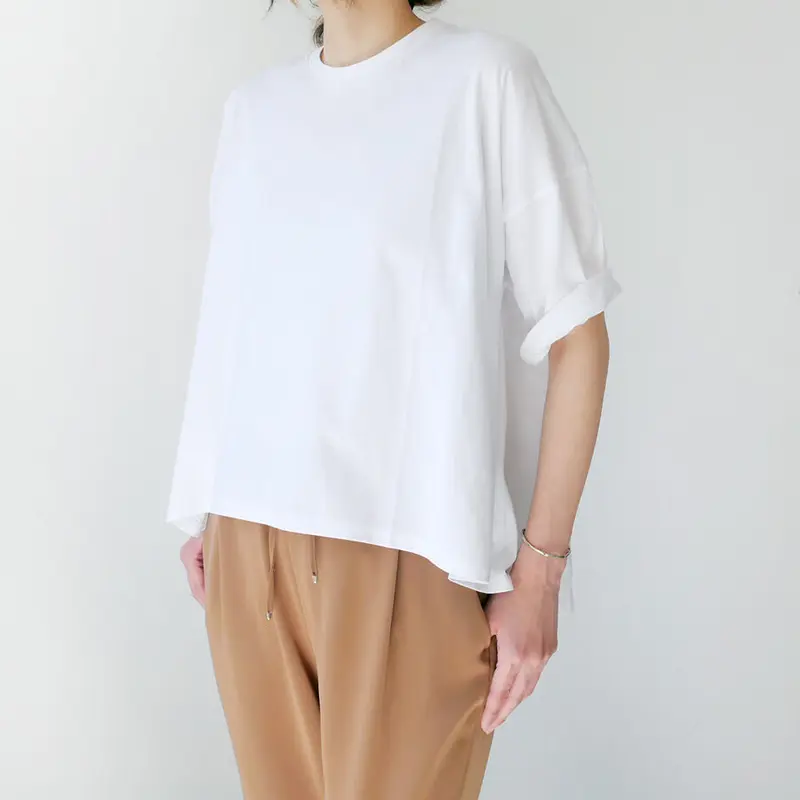 SACRA｜サクラ｜COMPACT FINE COTTON TOPS｜ファインコットン Tシャ...