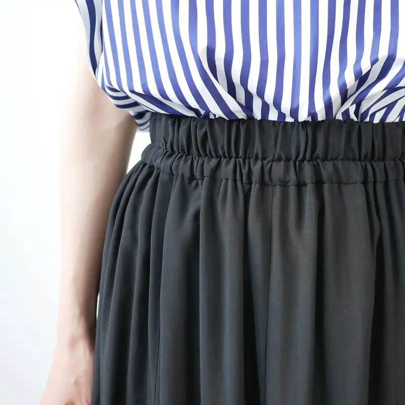 SACRA|サクラ |レーヨンシルク マキシフレアスカート|120213121