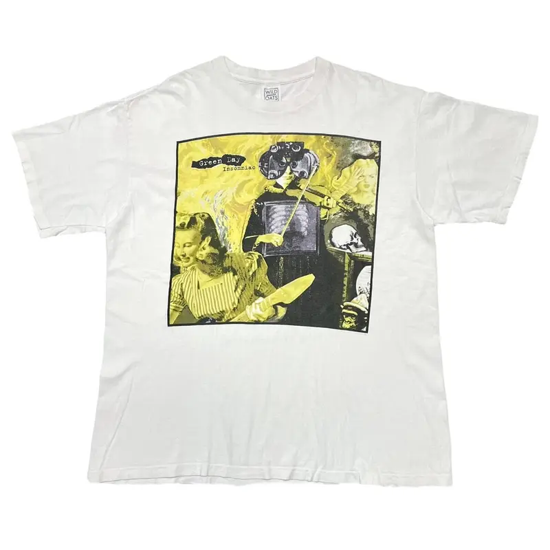 GREEN DAY INSOMNIAC WHITE WILD OATS XL 1867 | g...