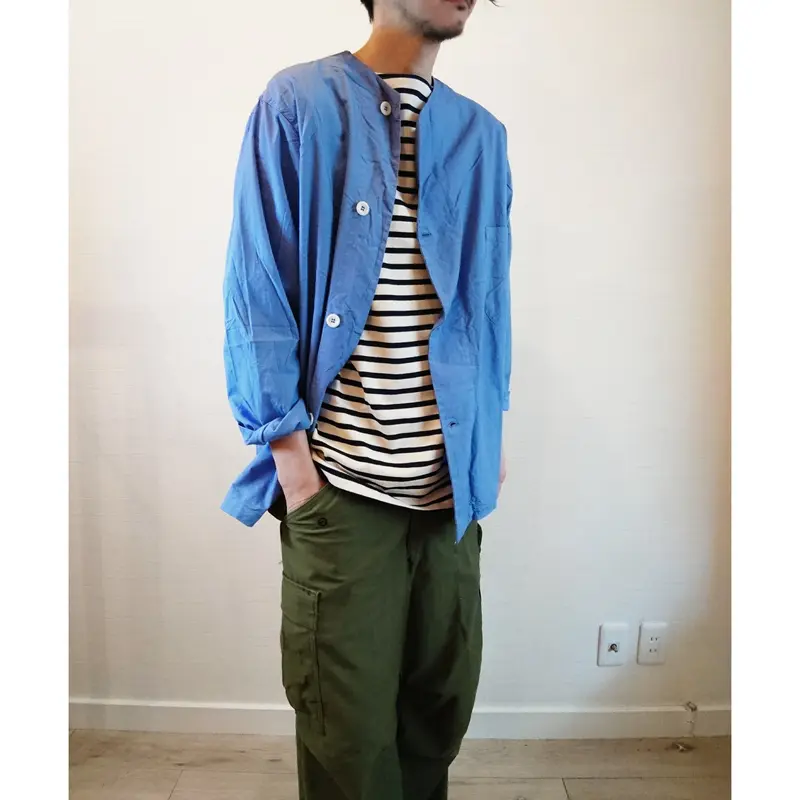 US.Army 40's Hospital Shirts DeadStock】アメリカ軍 4...