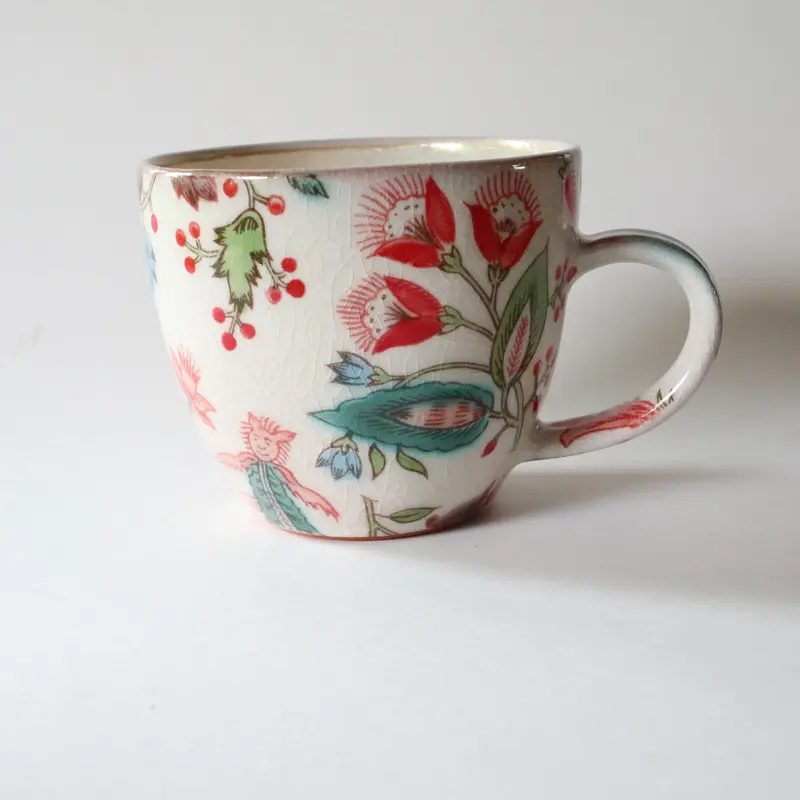 未使用品】うつつ窯「伝説の怪獣」マグカップ 稲積佳谷 九谷焼