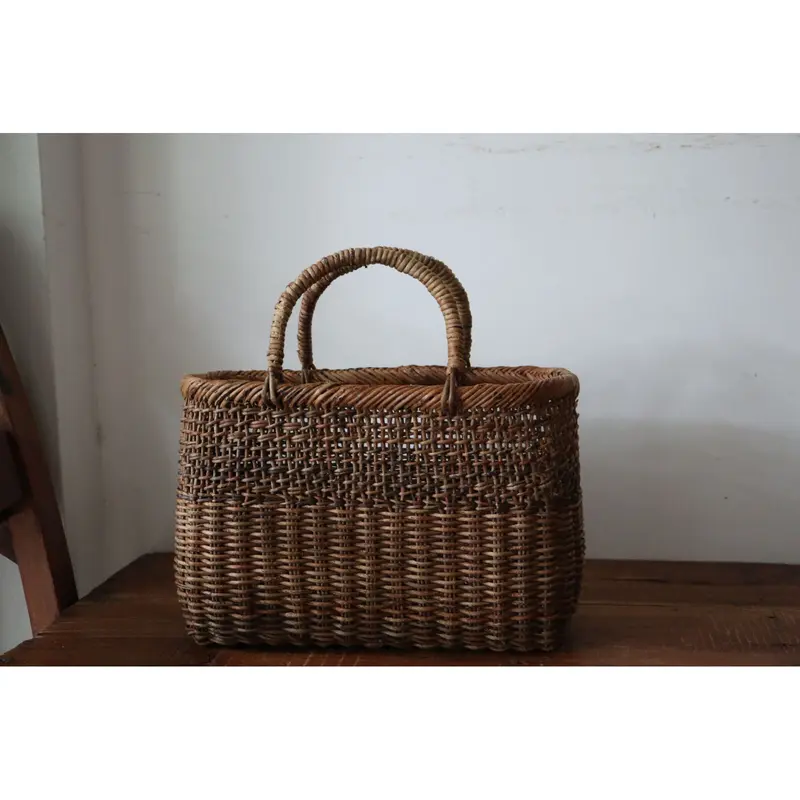 和島常男 あけびの蔓 カゴ 並編み上こだし編み 中 | HemingArts