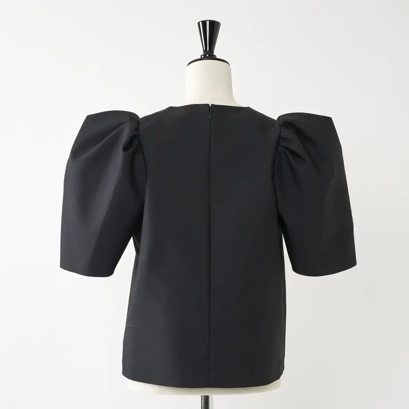 バブリーブラウス ブラック | HEVE