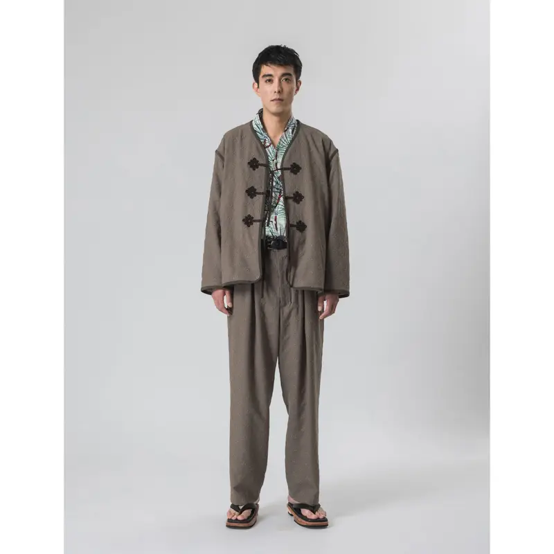 Sasquatchfabrix. FLOWER LINER JACKET(OLIVE)