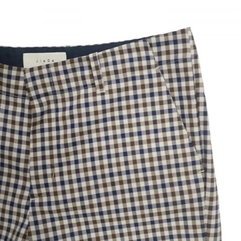 JieDa CHECK SLIT SLACKS (GUN) Jie-20S-PT04-B |