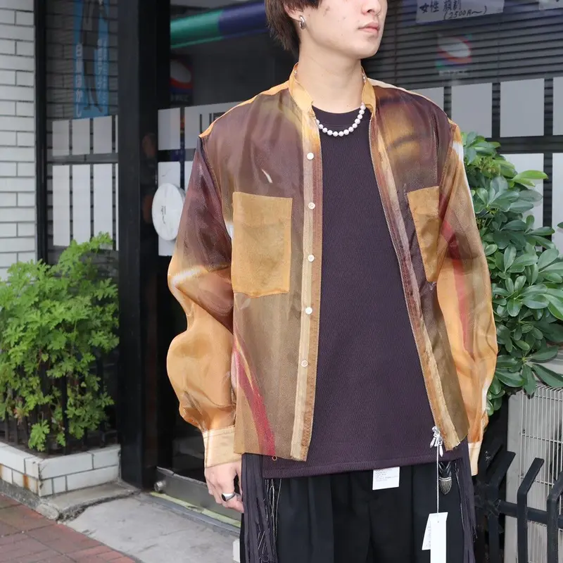 MASU ZIP-UP GLASS SHIRTS | IAAAM Online Store
