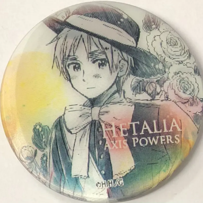 ヘタリア　チェンジング缶バッチ　民族衣装　イギリス&日本 ヘタリア Axis Powers トレーディングチェンジング缶バッジ 民族