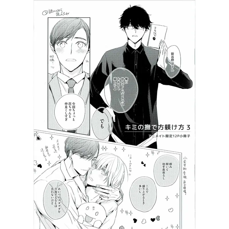 かさいちあき 『キミの撫で方躾け方 3』アニメイト 小冊子【BLグッズ