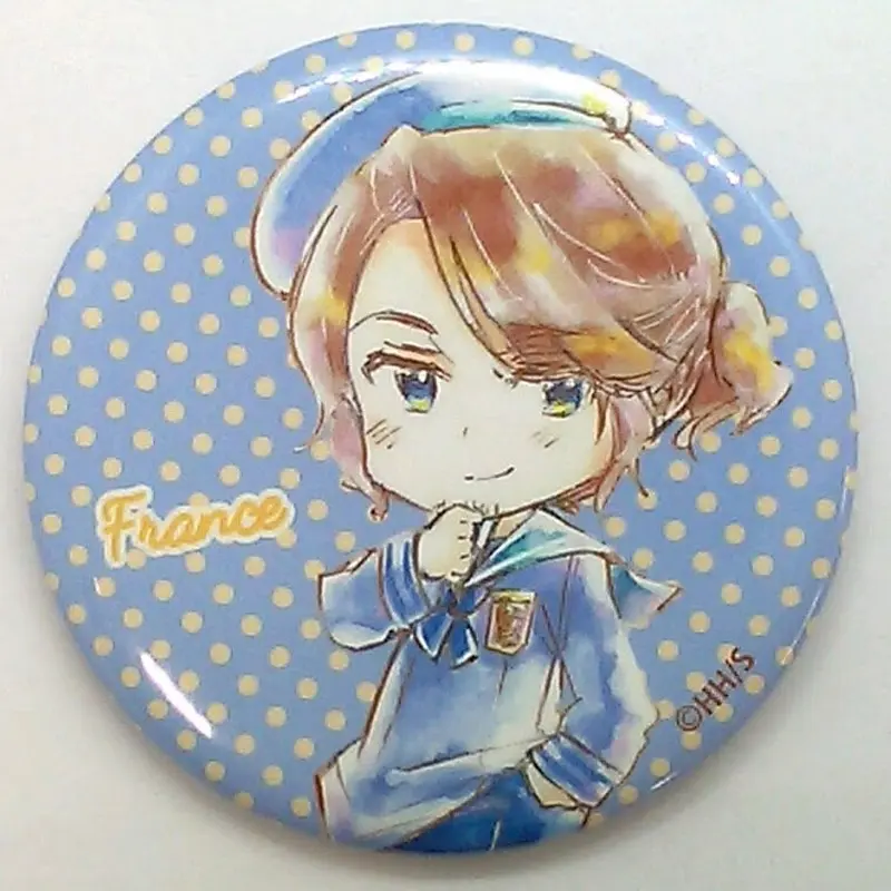 ヘタリア World☆Stars フランス デフォルメ Ani-Art 缶バッジ ver.C