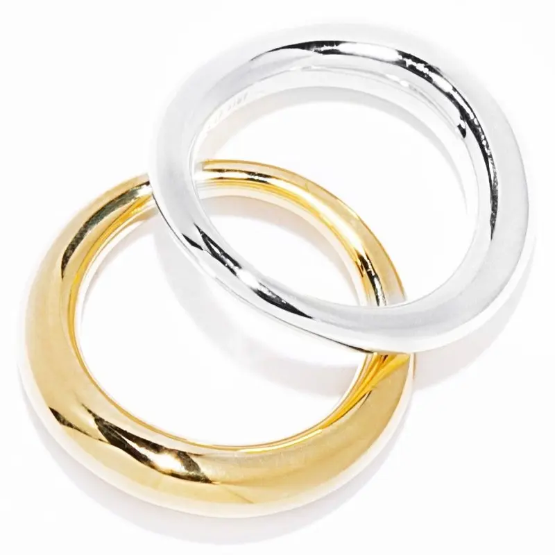 イリスフォーセブン】W warp ring / silver&gold