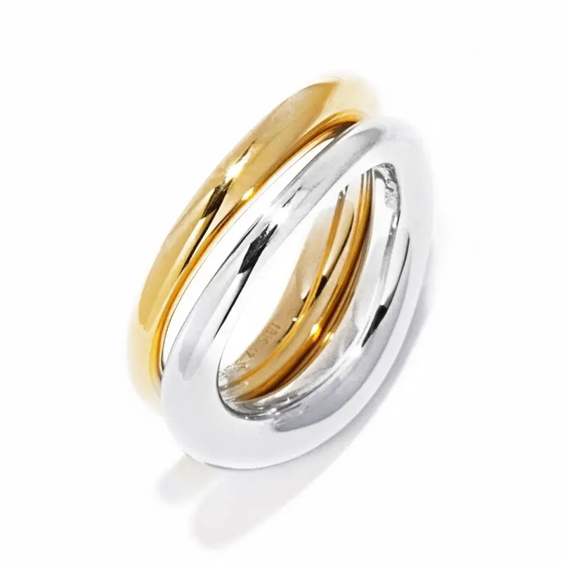イリスフォーセブン】W warp ring / silver&gold