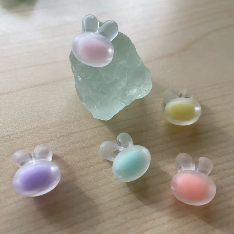 和菓子大好き グデ猫・ウサギ ビーズ チャームセット | www