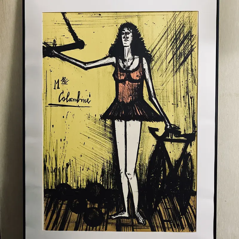 Tベルナール・ビュッフェ 「獅子使い:サーカスより」 リトグラフ 21