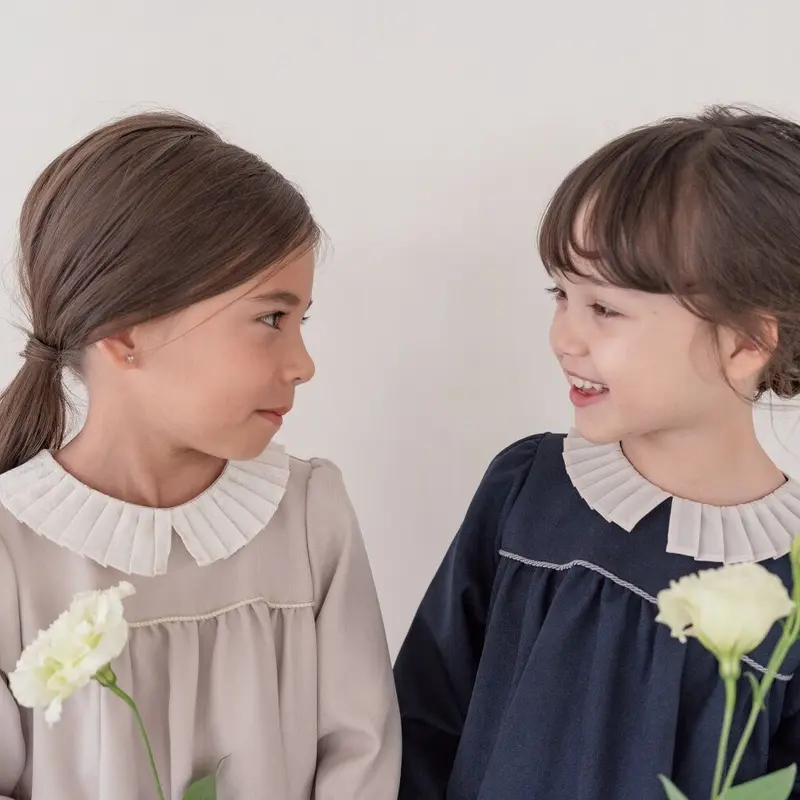 Petal dress / milk beige | june -little closet-