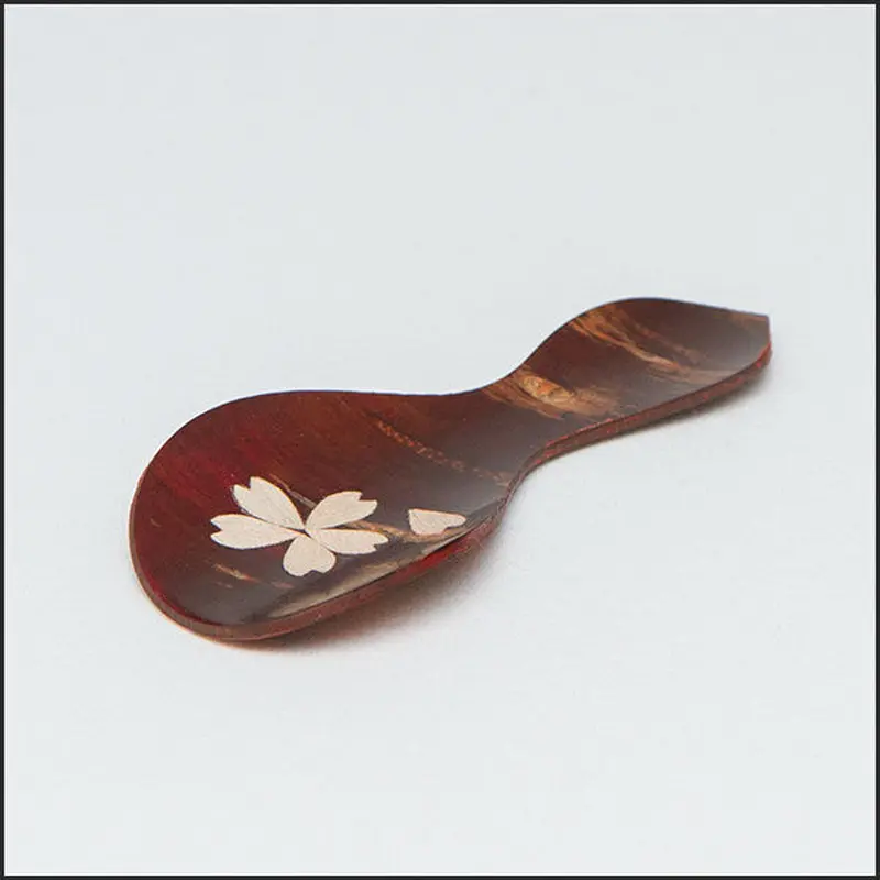桜皮細工 総皮茶筒 無地小と茶さじセット(樺細工) | 角館桜皮細工