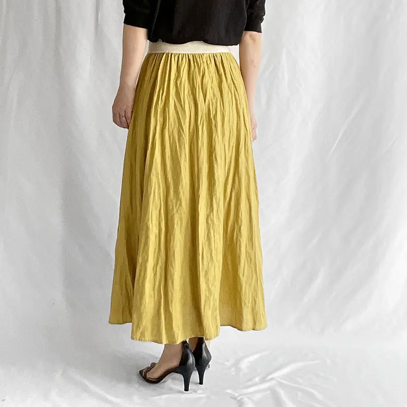 vivaprestoヴィヴァプレスト リネンロングスカート 322601 | kleur