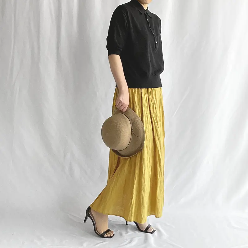 vivaprestoヴィヴァプレスト リネンロングスカート 322601 | kleur