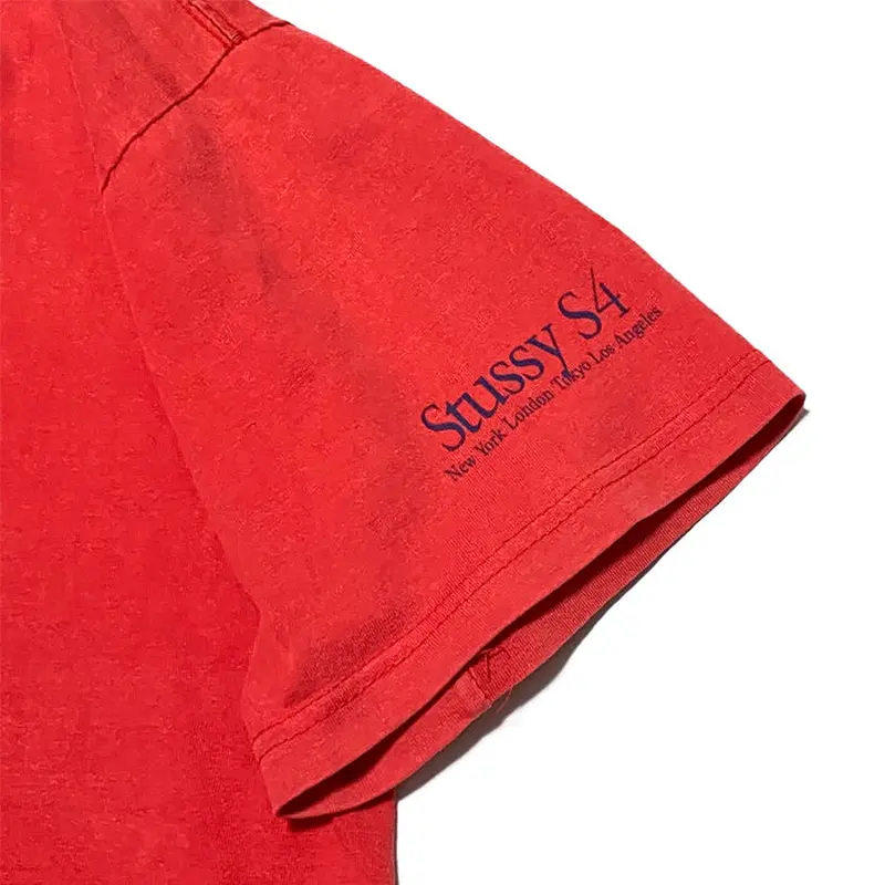 USED】90'S STUSSY APPLE LOGO T-SHIRT | KONBINI