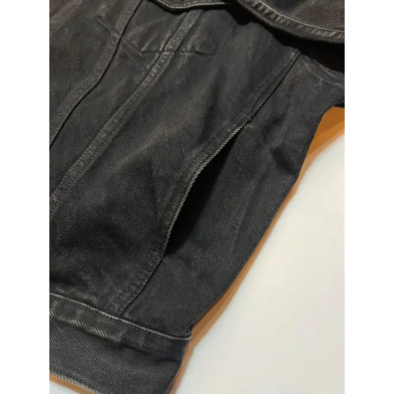 90s Levi's 70598-4159 BLACK DENIM JACKET Size X...