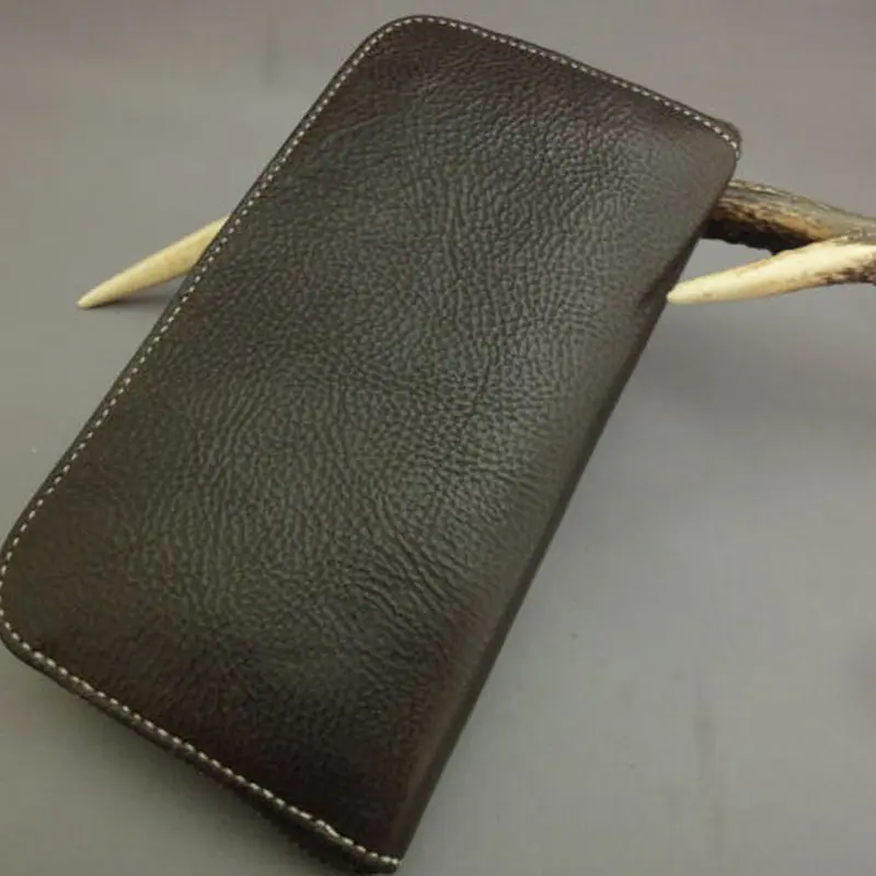 黒革レザークラフト ロングウォレット RW-１ | 黒革 レザークラフト