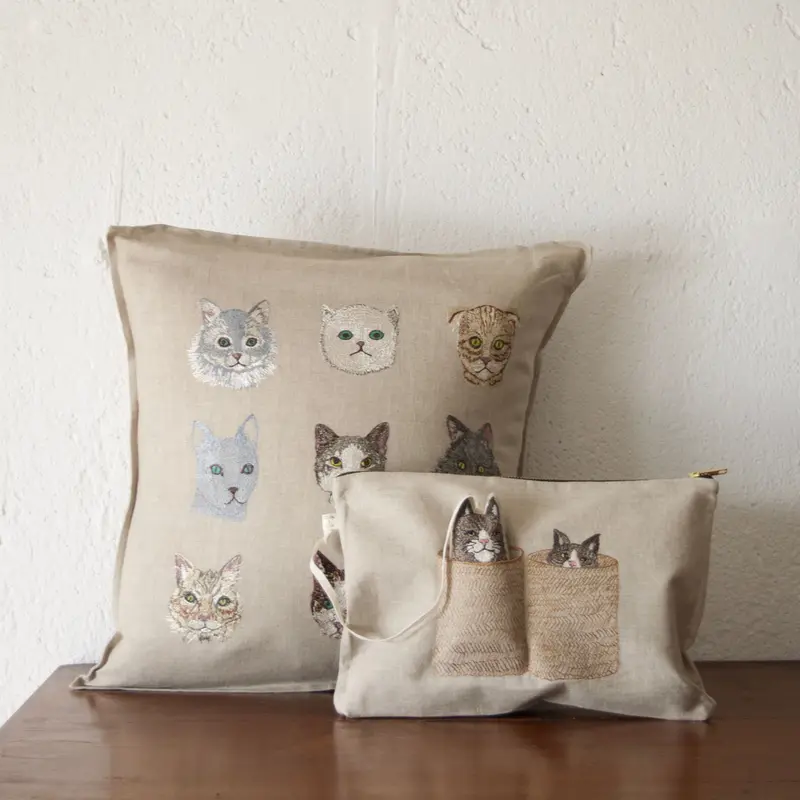 Coral & Tusk/コーラル・アンド・タスク「 Cats」クッションカバー/40