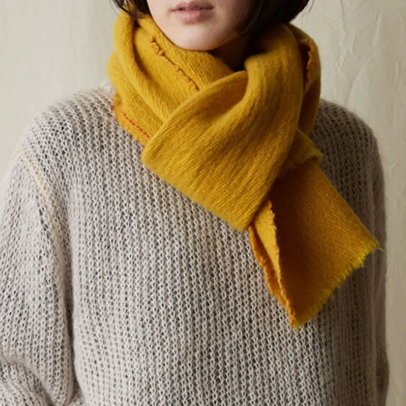 suzuki takayuki (スズキタカユキ) fulling stole カシミヤ100...