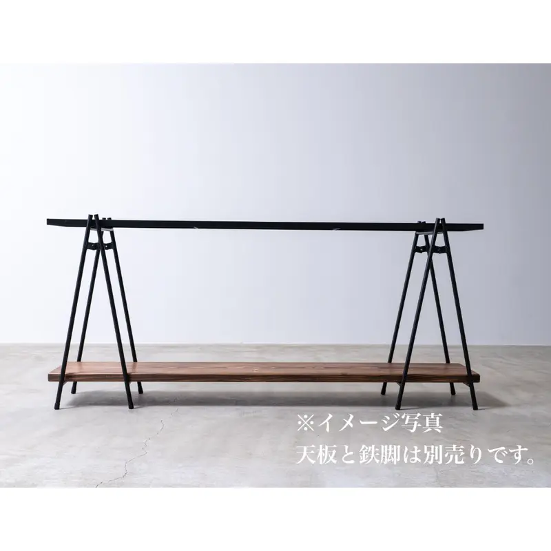 ランキング第1位 makibishi様 アイアンシェルフ 鉄脚 棚/ラック - www