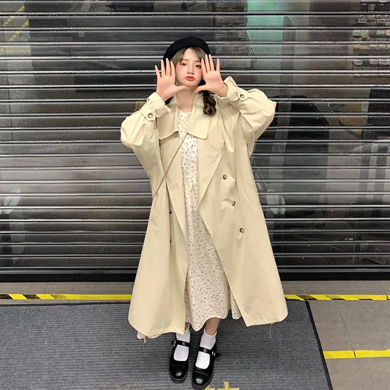 当店一番人気】 【MOONTAN】韓国ブランド トレンチコート トレンチ