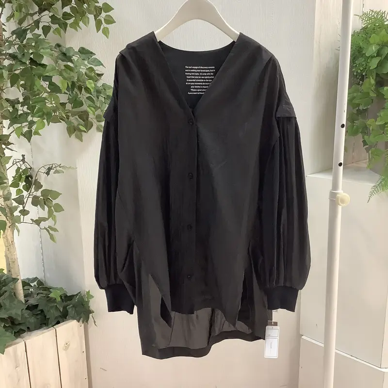 ノーカラーシアーシャツ【ayane】 | LOUNGE