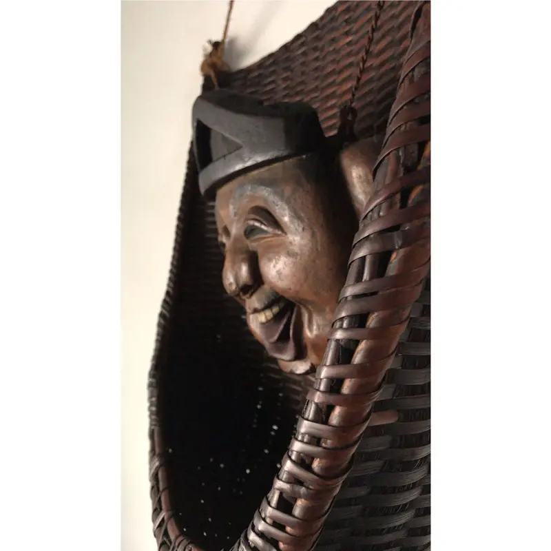 大正時代 特大 大黒様 恵比寿様 陶器製 お面 骨董 縁起物 寺院 大黒様恵比寿様お面、大黒様恵比寿様額縁、大黒様お面、恵比寿様