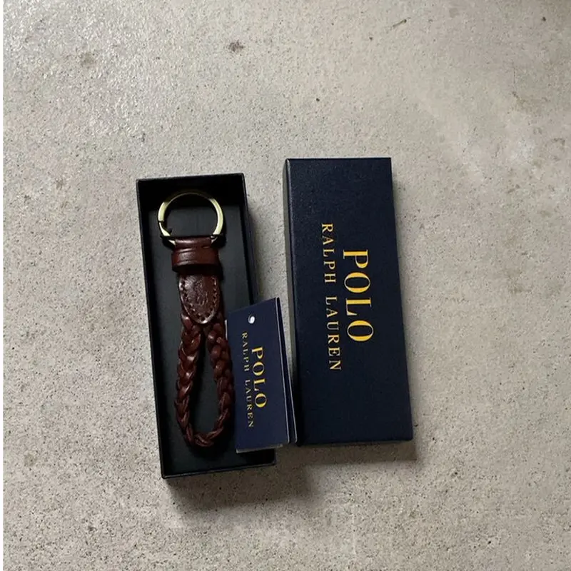 POLO Ralph Lauren ポロ ラルフローレン レザー編み キーリング