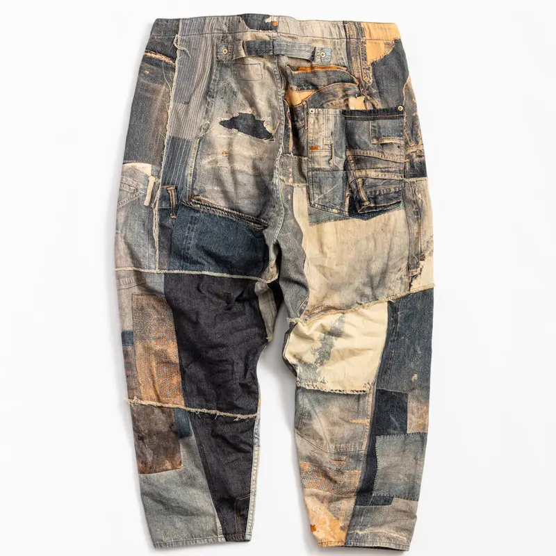 ANACHRONORM AN215 ARCHIVE DENIM COLLAGE CHINCH...