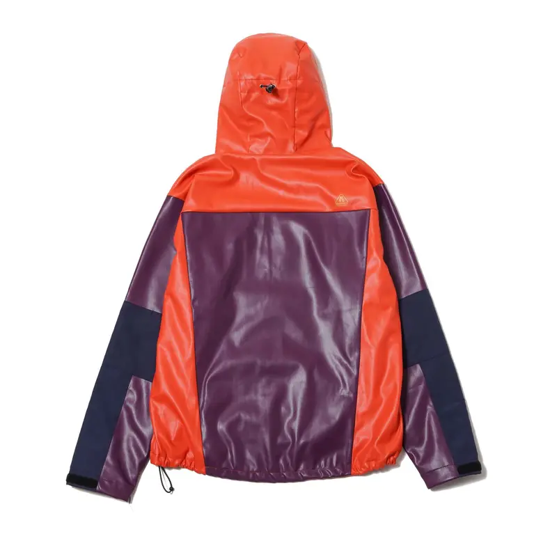 MAGIC STICK SYNTHETIC LEATHER MOUNTAIN PARKA(PINKY ORANGE