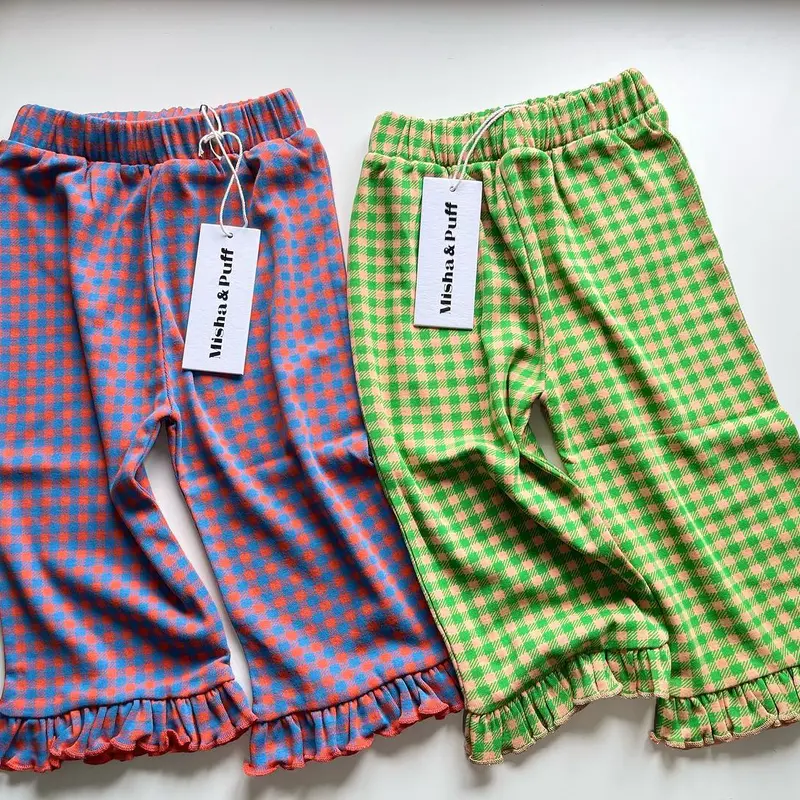 Misha&Puff】Ruffle Pedal Pusher -Rosso Picnic |...