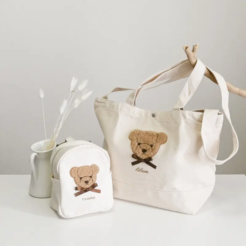 ヒスミニ♡テディ刺繍だるまサロペット