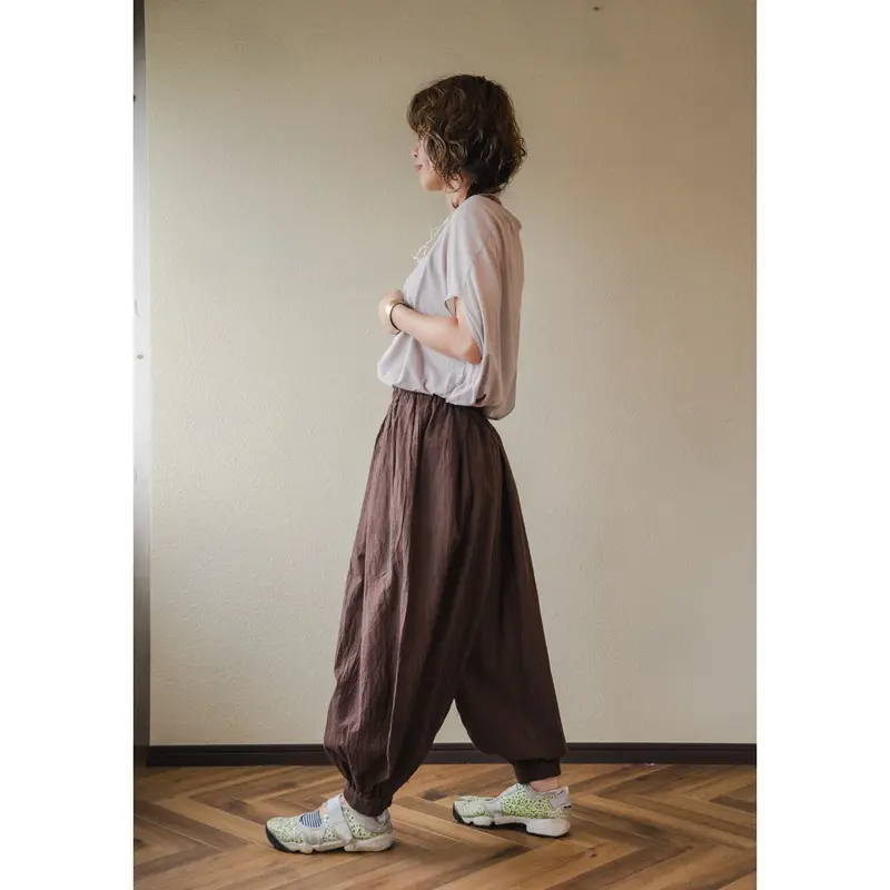 ヂェン先生の日常着 レギュラーバルーンS ダークブラウン 春夏生地