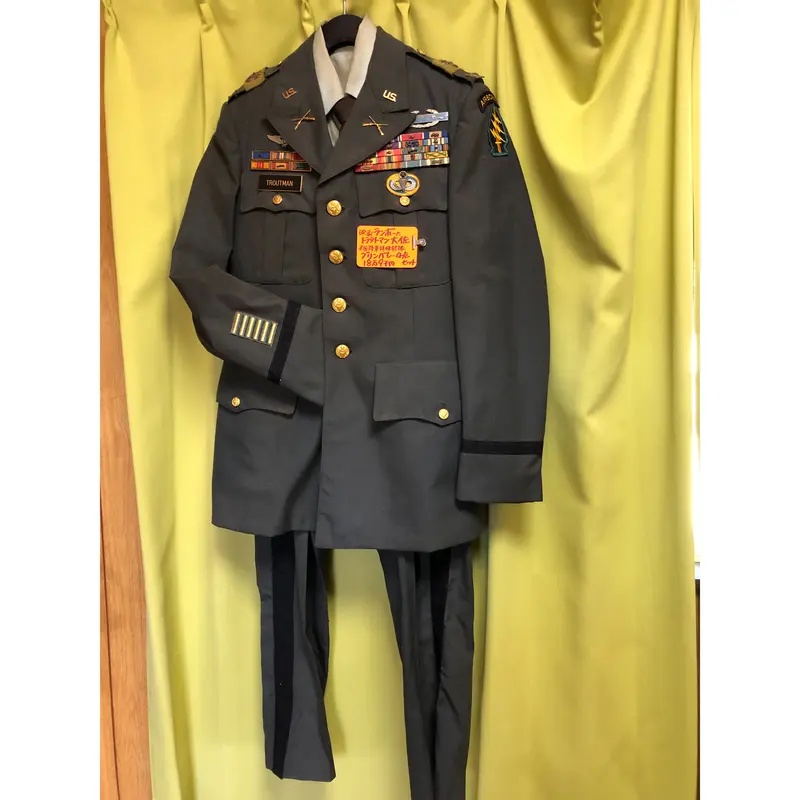 超可爱の 米陸軍グリーンベレー佐官用グリーンドレス上下 個人装備