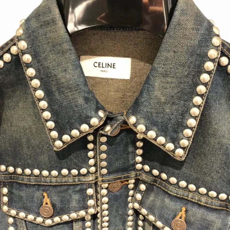 CELINE スタッズ装飾デニムジャケット XS | MLS