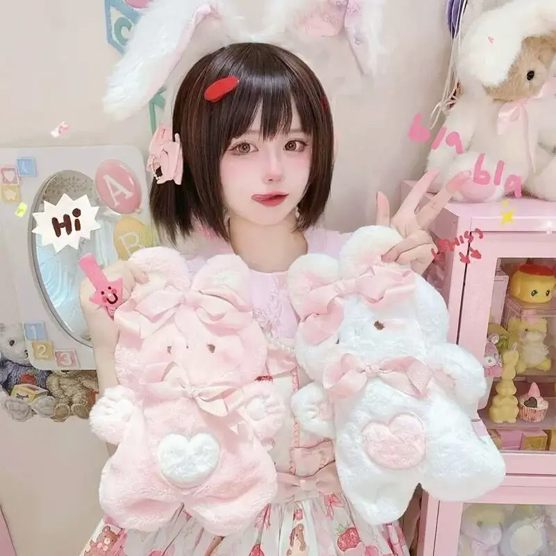 ラパフェ うさぎ うさちゃす リボンバッグ ピンク-