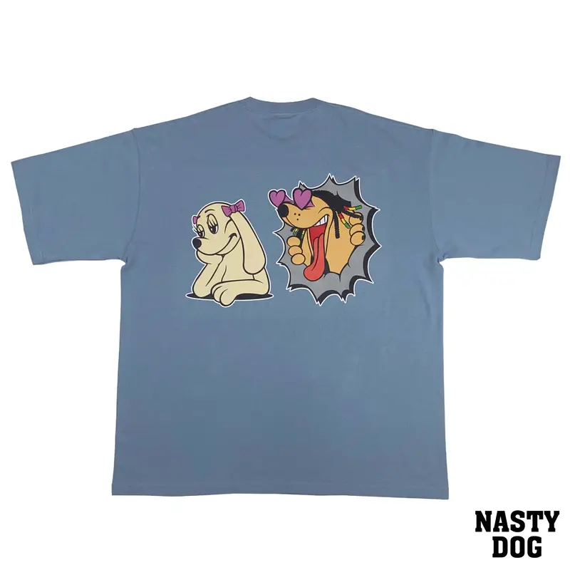 NastyDog/ Love Dog Tee AcidBlue | NastyDog Onli...